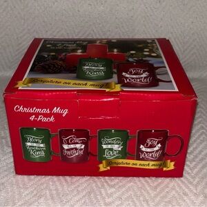 Christmas Mug 4-Pack Christian Bible Scripture